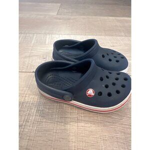 Crocs Kids Navy & Red Classic Clogs With Ventilated Design Child 7